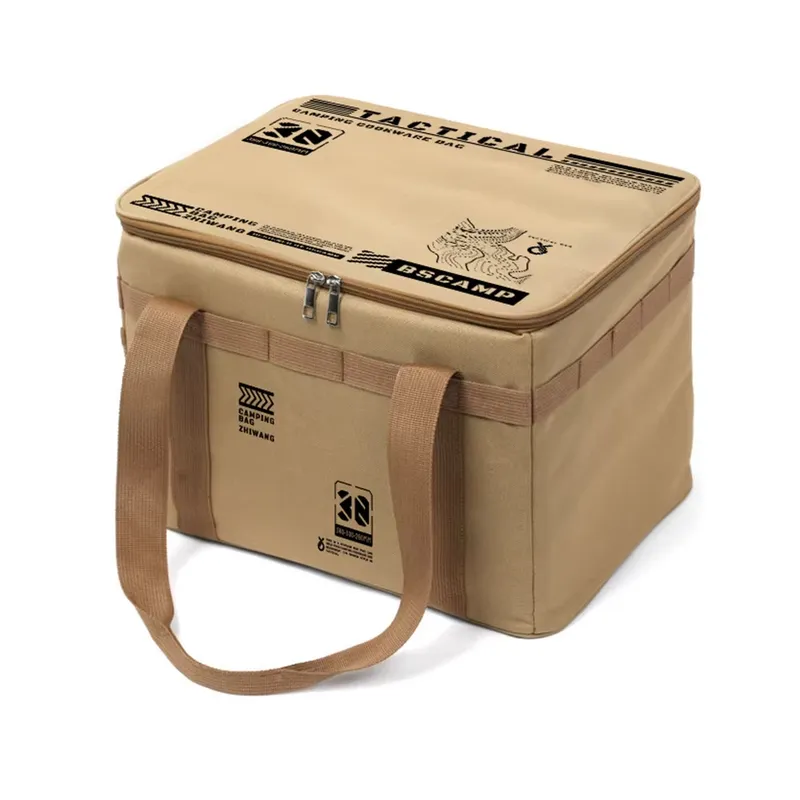 Camping Cooking Organizer - YIBASHOU Large Capacity Folding Storage Cube