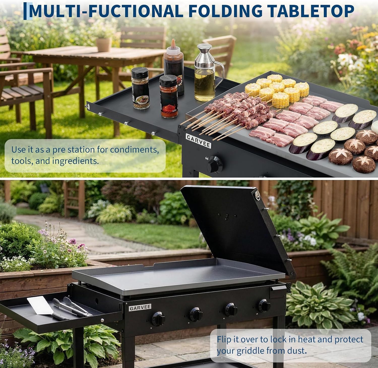 Tacleekii 36 Inch Flat Top Gri - Camping Cooking Flat Top recension och pris