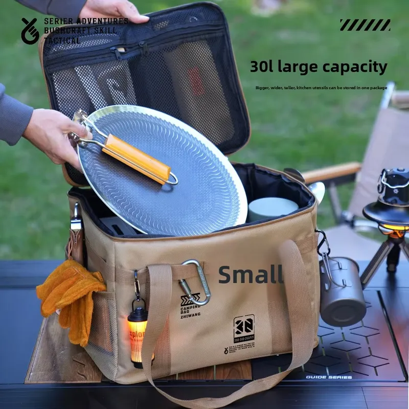 YIBASHOU Large Capacity Foldin - Camping Cooking Organizer recension och pris