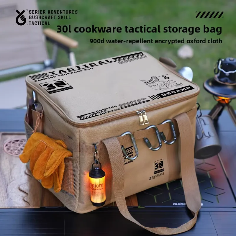 YIBASHOU Large Capacity Foldin - Camping Cooking Organizer recension och pris