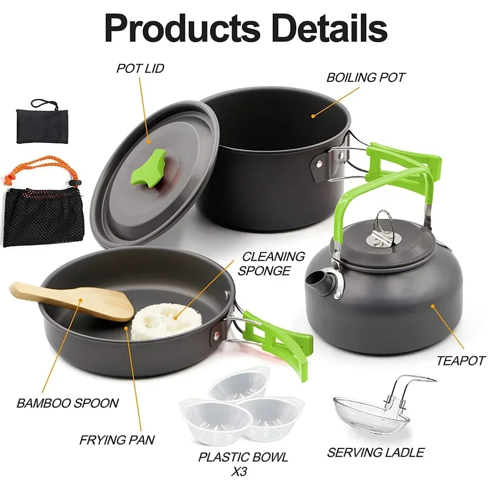 Camping Cooking Set Portable L - Camping Cooking Organizer recension och pris