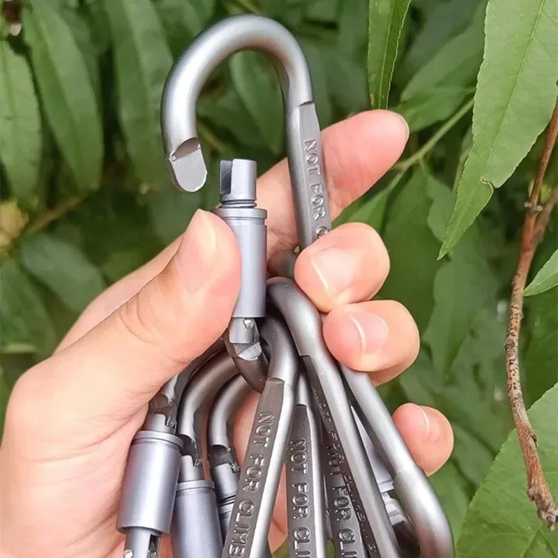 Tactical Steel D Keychain Shap - Camping Cooking Container recension och pris
