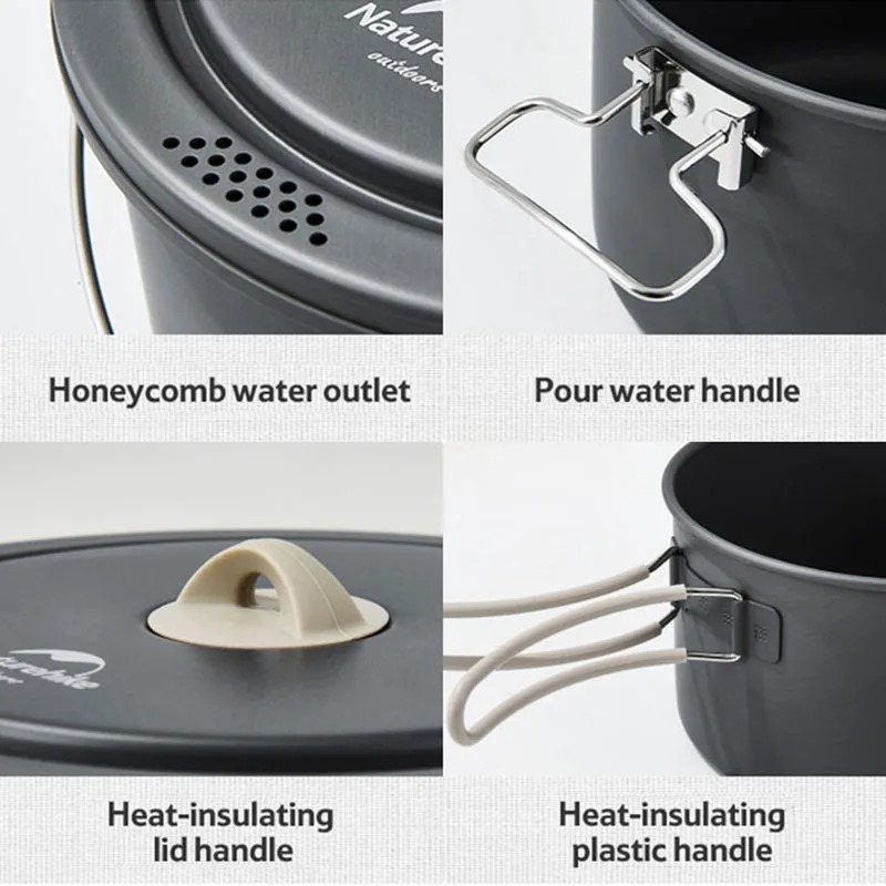 Naturehike 2025 New Outdoor Pi - Quality Camping Cooking Set recension och pris