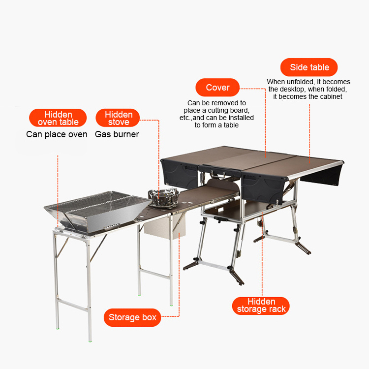 Portable Mobile Kitchen for Ca - Quality Camping Cooking Set recension och pris